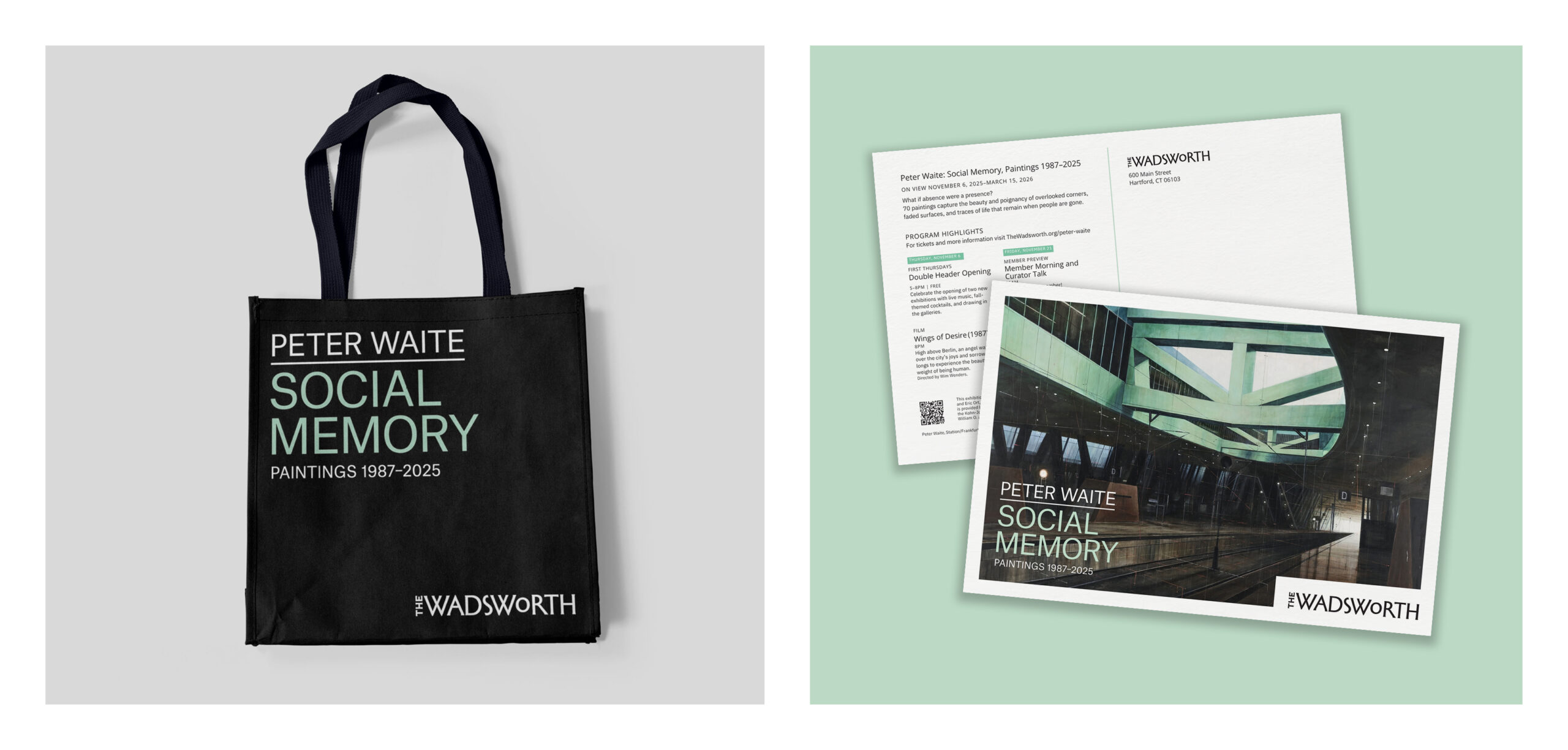 Peter Waite: Social Memory at the Wadsworth Tote Bag and Postcard