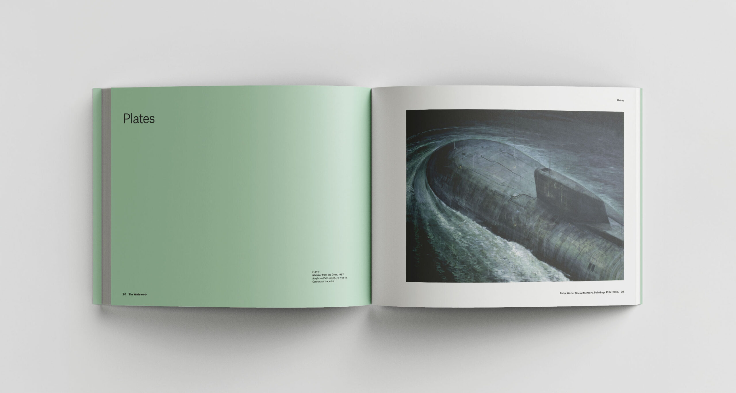 Peter Waite Plates Introduction Book Spread