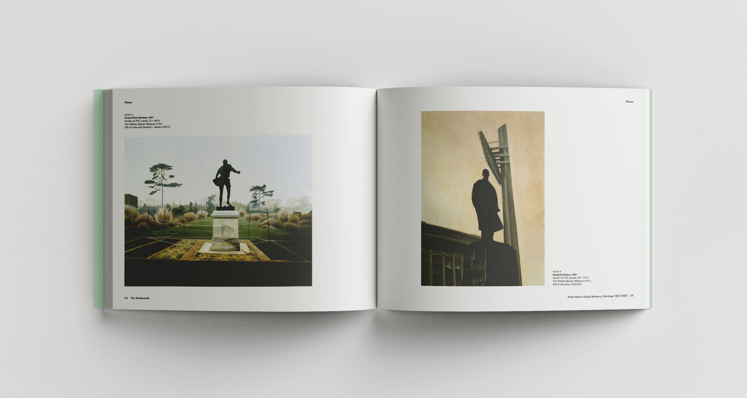 Peter Waite Statue Plates Book Spread