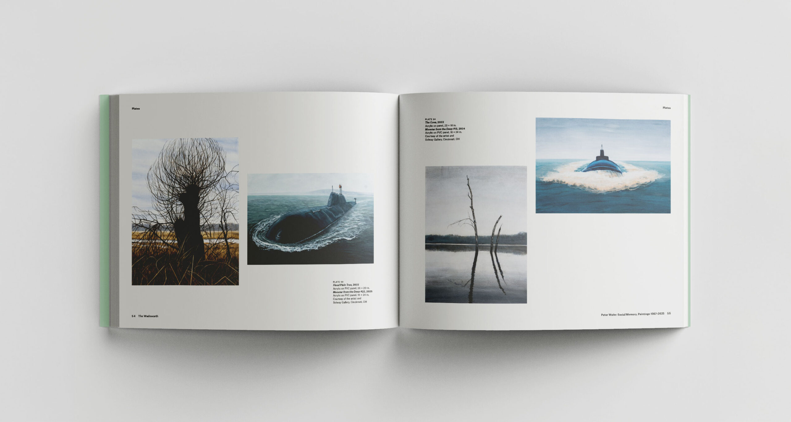 Peter Waite Trees and Monsters from the Deep Book Spread