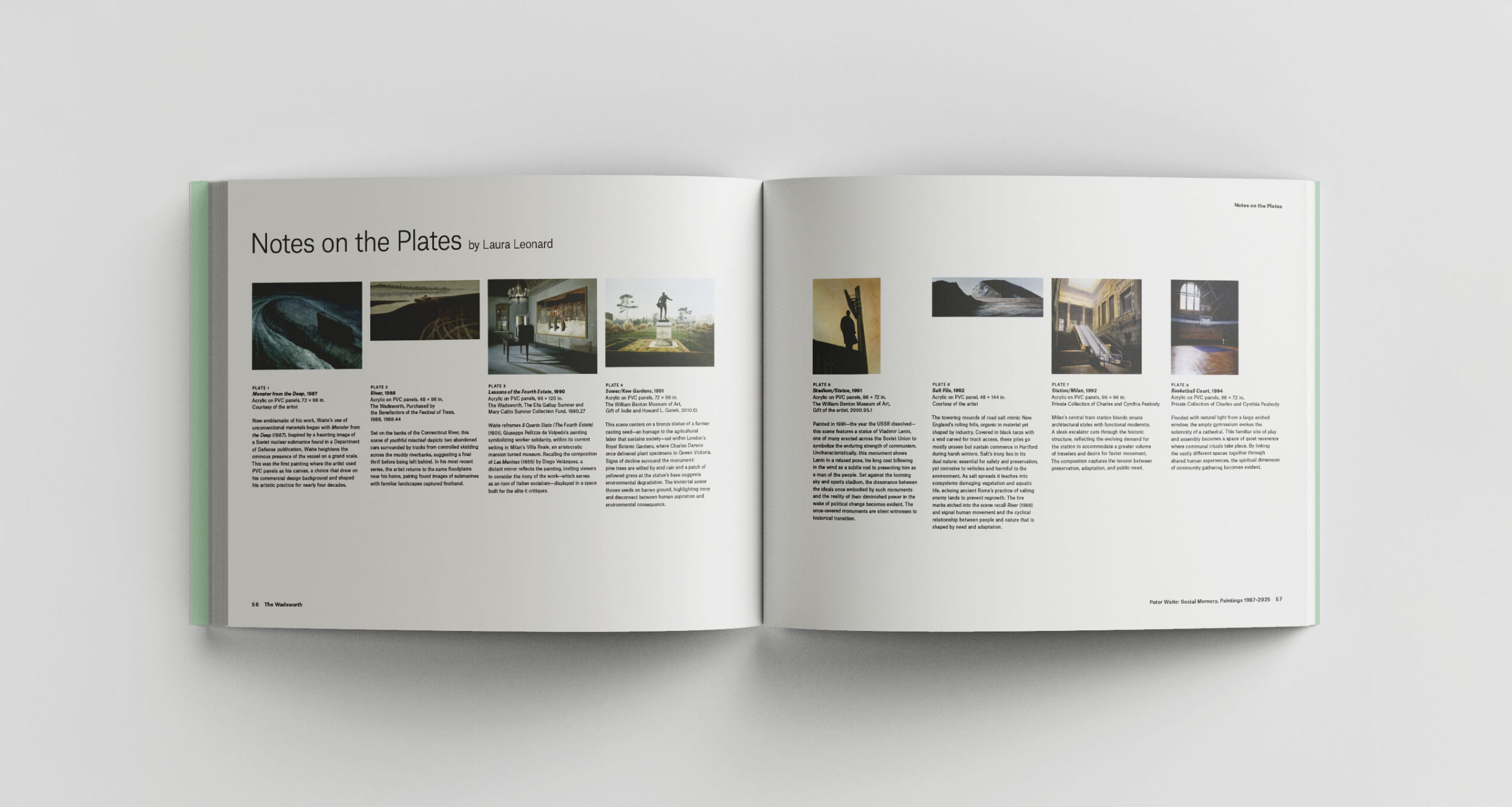 Peter Waite Notes on the Plates Book Spread