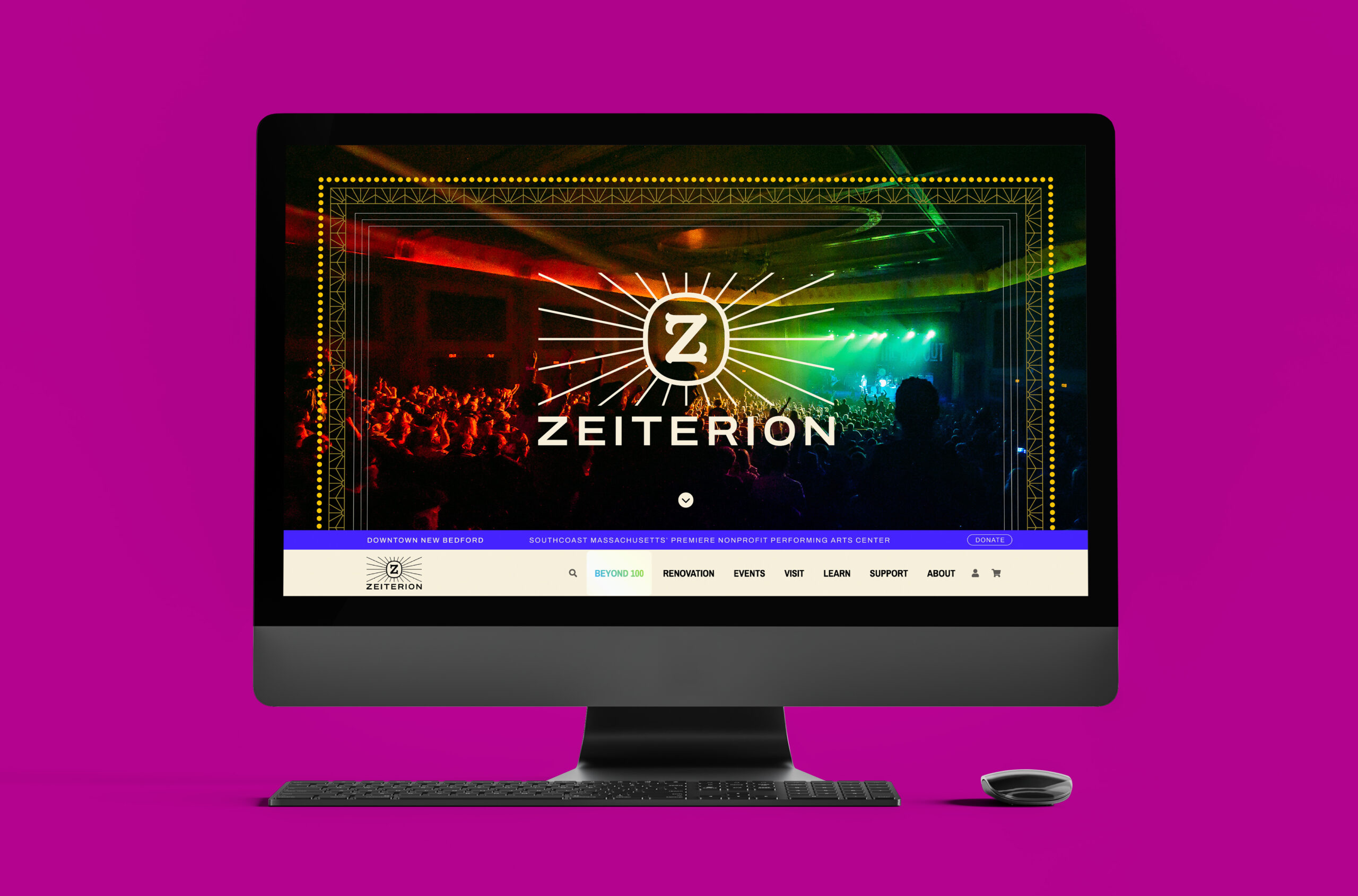 The Zeiterion Theatre Website Desktop