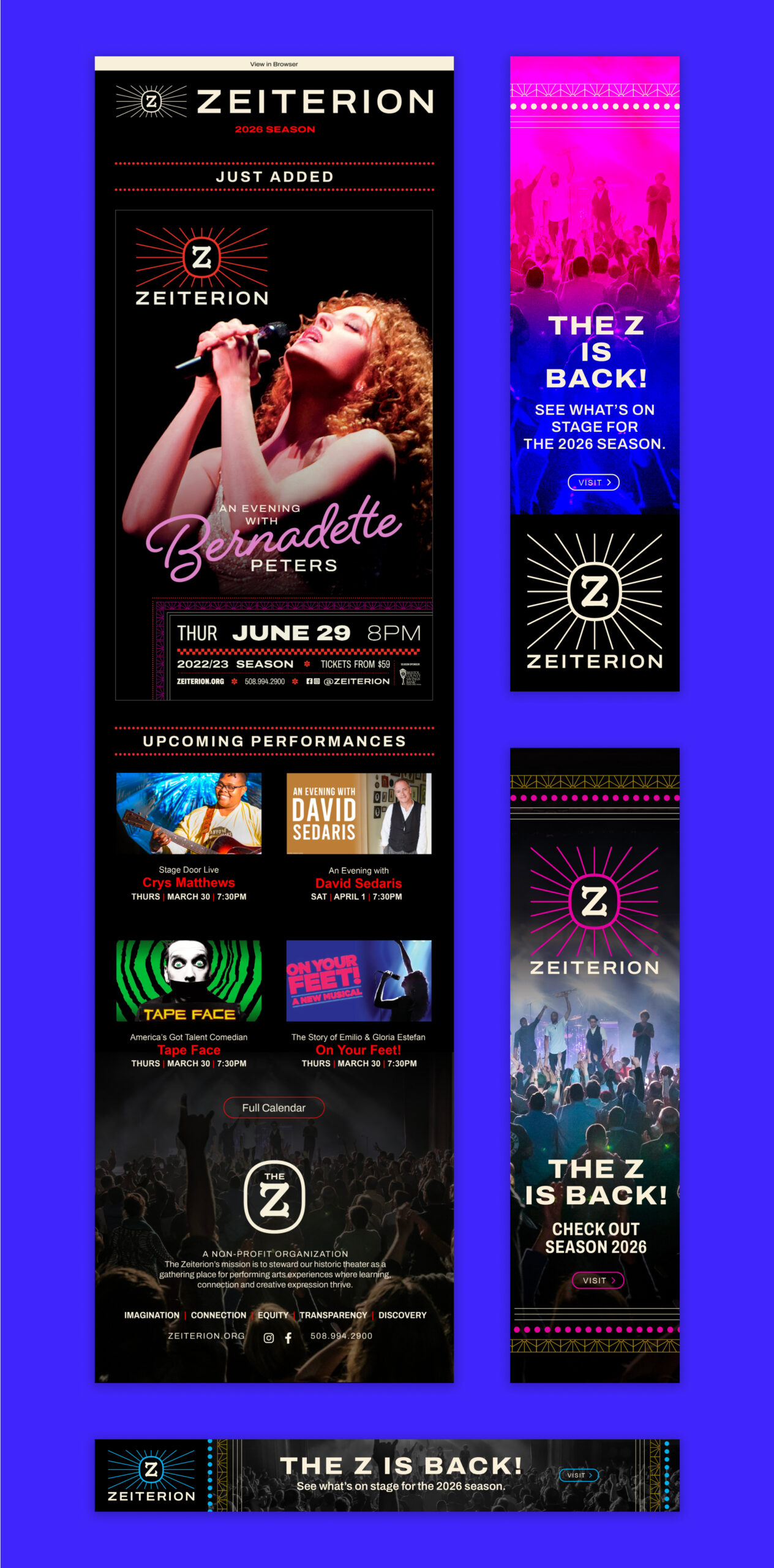 The Zeiterion Theatre Email and Banners